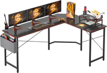 Gaming Tisch Eckschreibtisch mit Monitorständer und