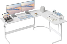Eckschreibtisch 170x120cm L-Form mit Monitorständer und Schubladen