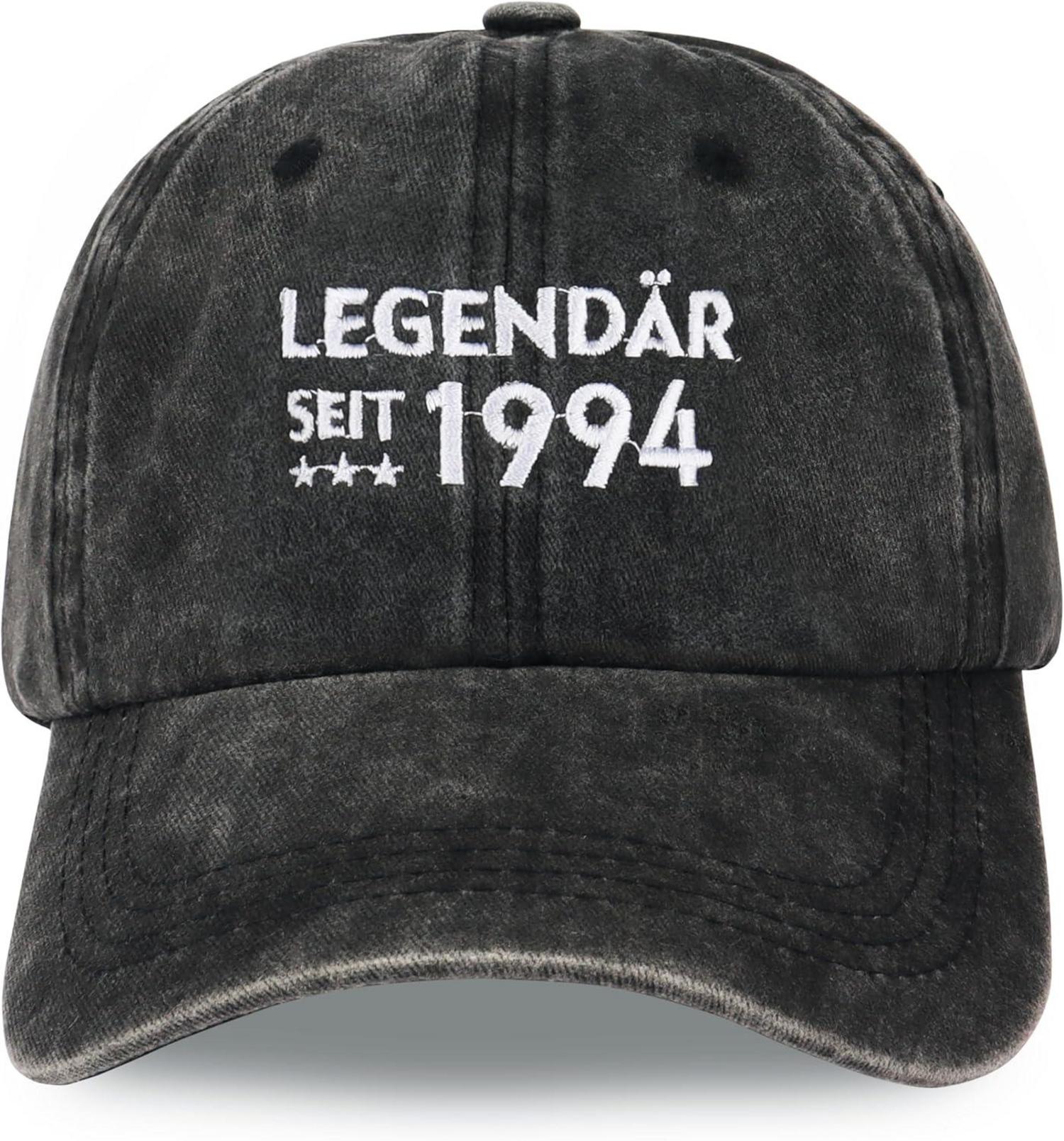 Jeasona Cap 100% Baumwolle Dunkelgrau gestickte Buchstaben