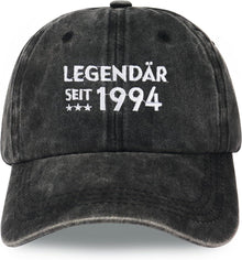 Jeasona Cap 100% Baumwolle Dunkelgrau gestickte Buchstaben