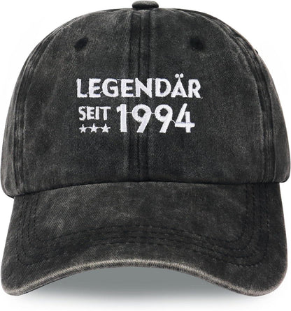 Jeasona Cap 100% Baumwolle Dunkelgrau gestickte Buchstaben