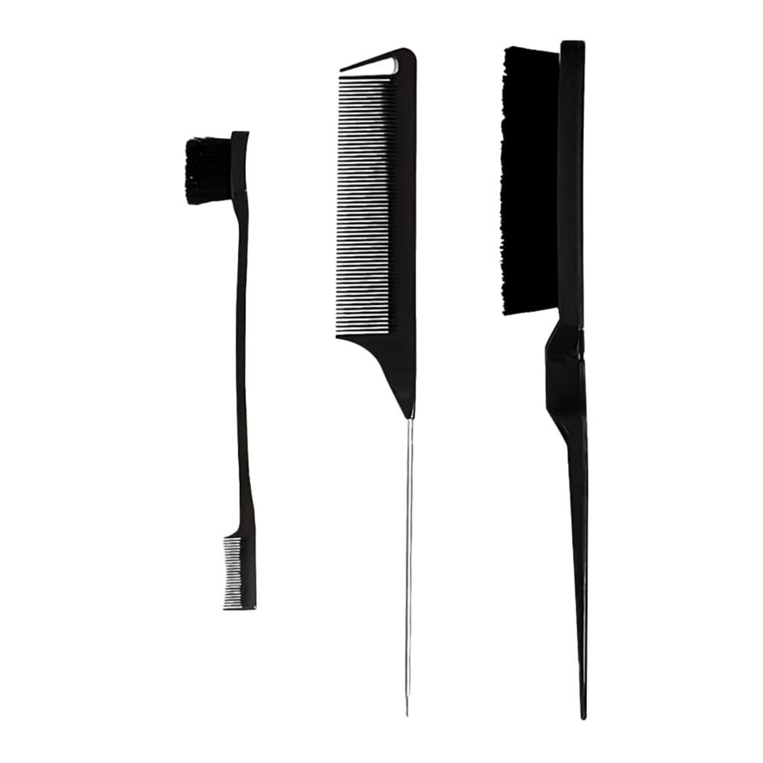 3-teiliges Haarkamm-Set für Frisuren & Haarpflege