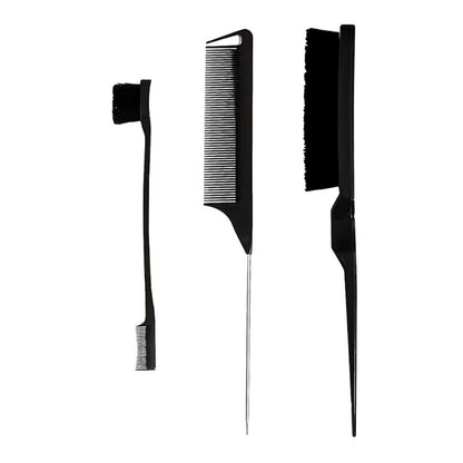 3-teiliges Haarkamm-Set für Frisuren & Haarpflege