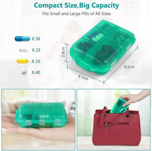 Pillendose 7 Tage 10 Fächer BPA-frei Medikamentenbox Grün