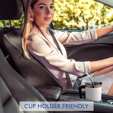 Thermobecher mit Strohhalm und Henkel 850ml Edelstahl