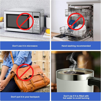 EQARD Thermobecher 850ml Edelstahl Isolierbecher Strohhalm BPA-frei