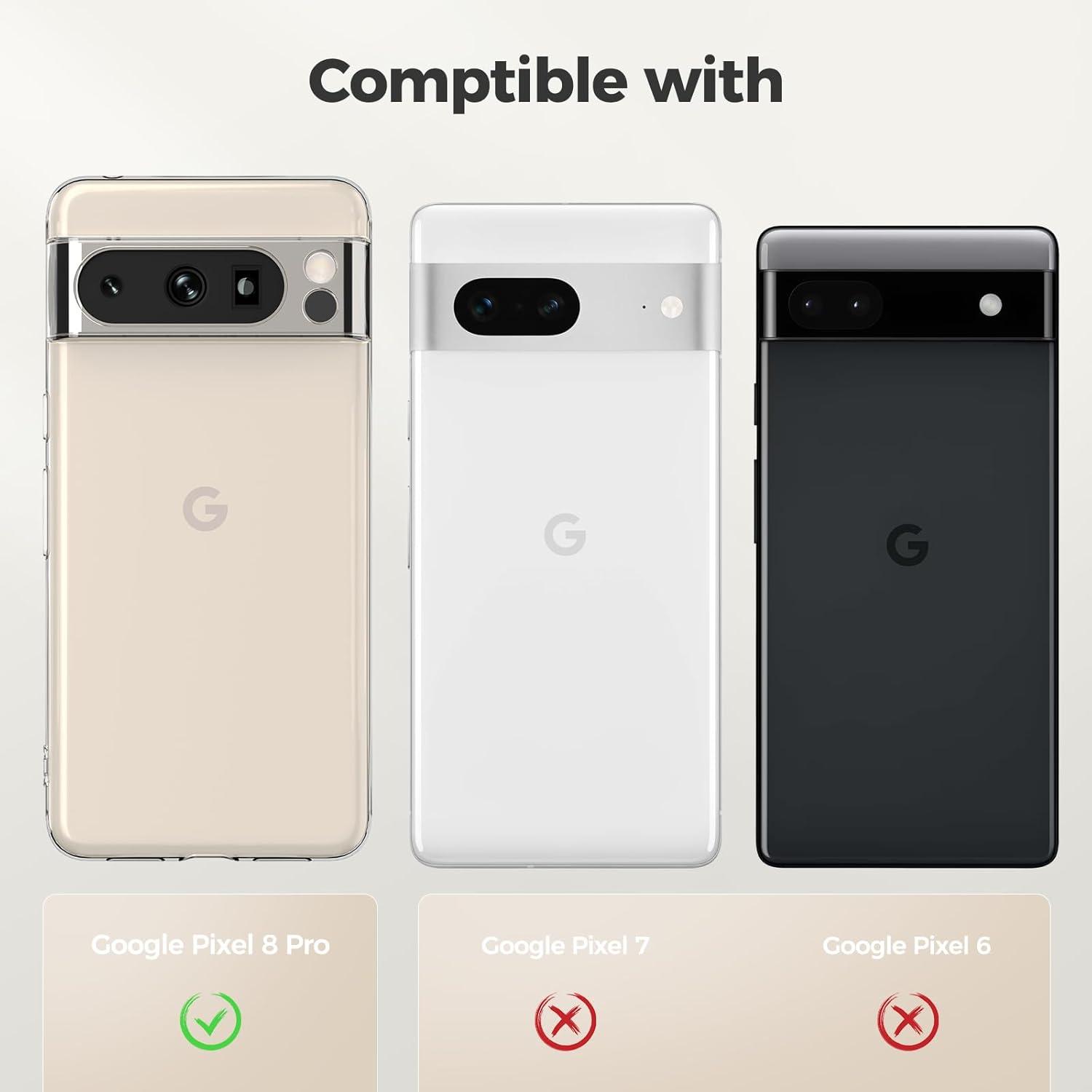 Transparente TPU Handyhülle für Google Pixel 8 Pro
