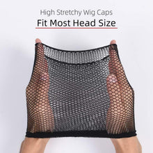 Perücke Kappen Set Haarnetz Nylon Schwarz Beige 8 Stk