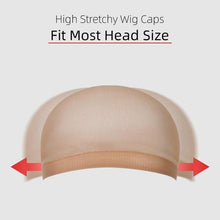 Perückenkappen Set Nylon Beige 8 Stück Elastisch