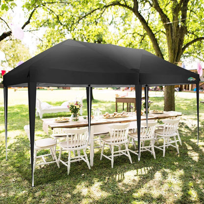 Faltpavillon 3x6 Wasserdicht Winterfest Pop Up Zelt UV-Schutz