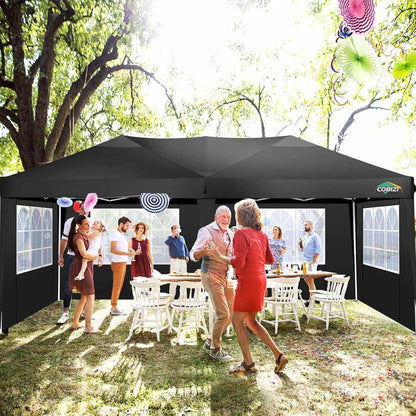 Faltpavillon 3x6 Wasserdicht Winterfest Pop Up Zelt UV-Schutz 6