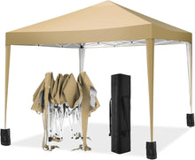 Faltpavillon Wasserdicht Stabil Pop up 3x3m Gartenzelt mit Sandsack
