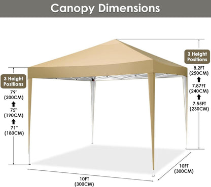 COBIZI Pavillon 3x3m Wasserdicht Stabil Faltpavillon Pop up