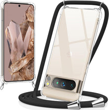 Handykette für Google Pixel 8 Pro Transparent Schwarz