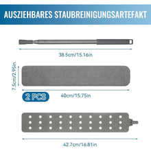 Ausziehbarer Teleskop Staubwedel mit Edelstahlstange