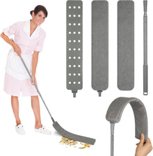 Ausziehbarer Teleskop Staubwedel mit Edelstahlstange 2 austauschbaren