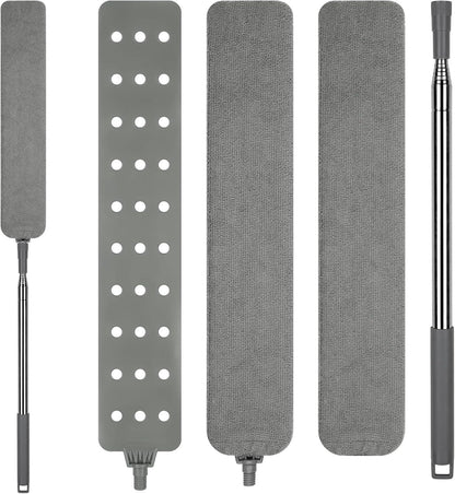 Ausziehbarer Teleskop Staubwedel mit Edelstahl Stange 1.2m-2.5m