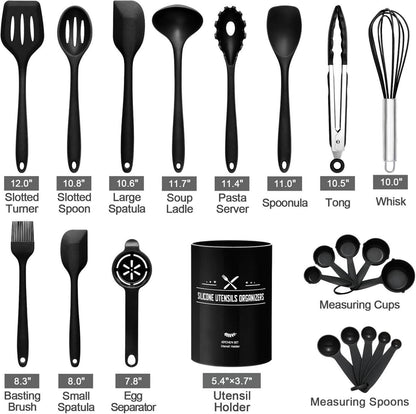 22-teiliges Silikon Küchenhelfer Set mit
