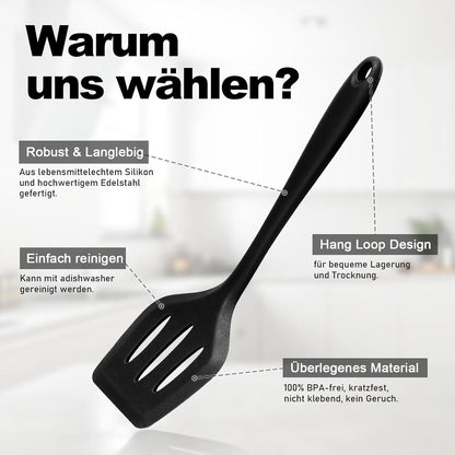 22-teiliges Silikon Kochutensilien Set mit Utensilienhalter