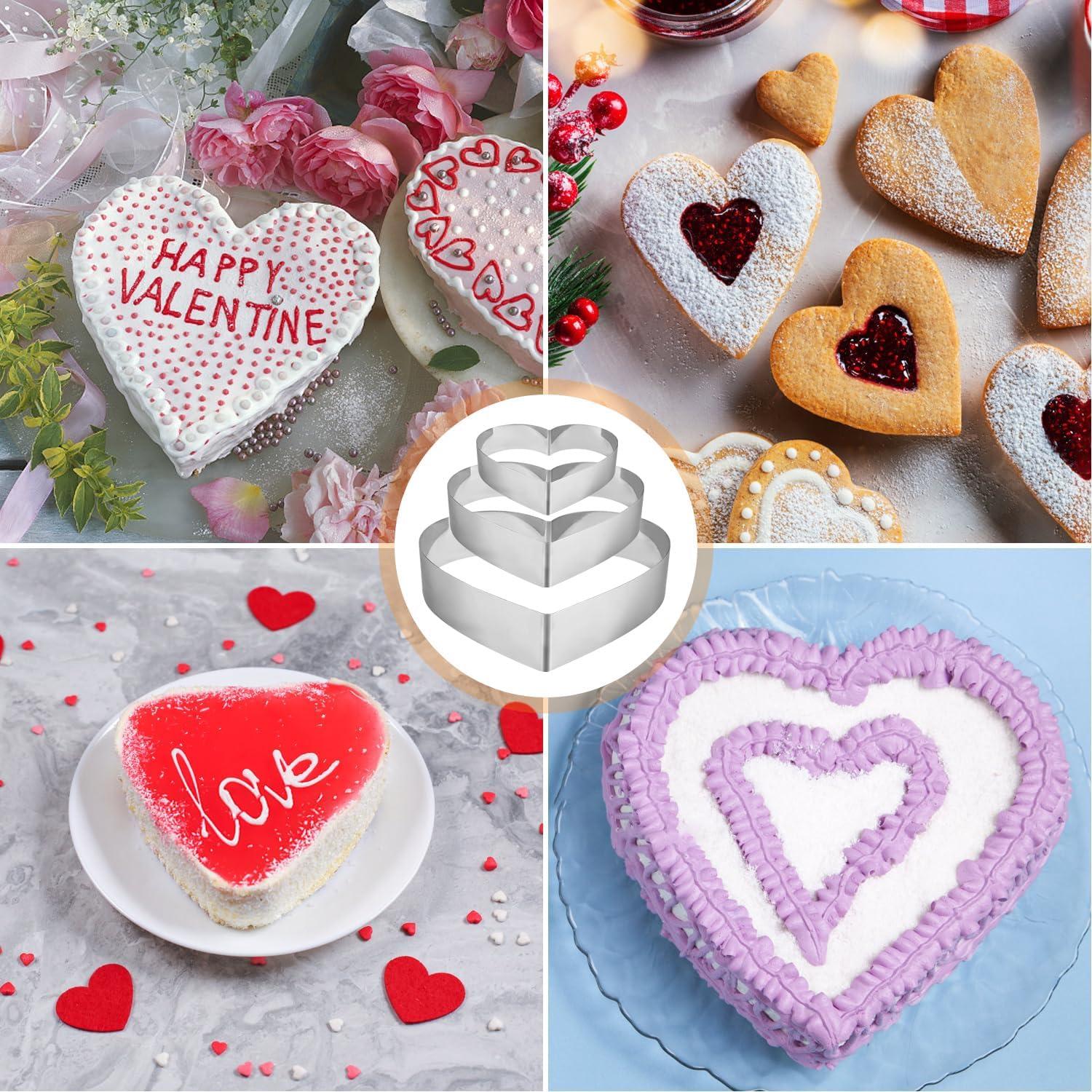 Tortenring Set Edelstahl 3 Stück 10/15/20 cm Backrahmen Kuchenring