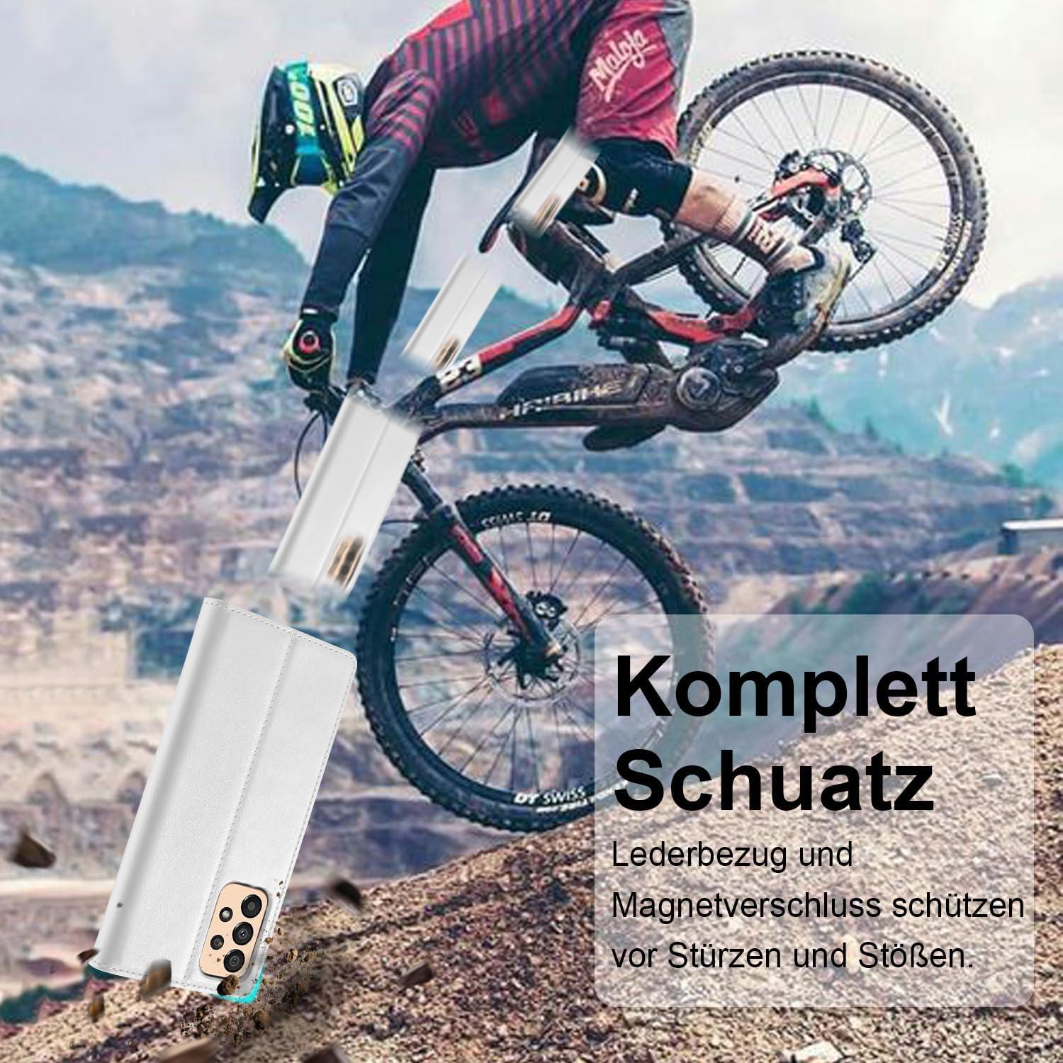 Ailicici Samsung Galaxy A33 5G Hülle Leder Stoßfest Magnetisch Flip Wallet