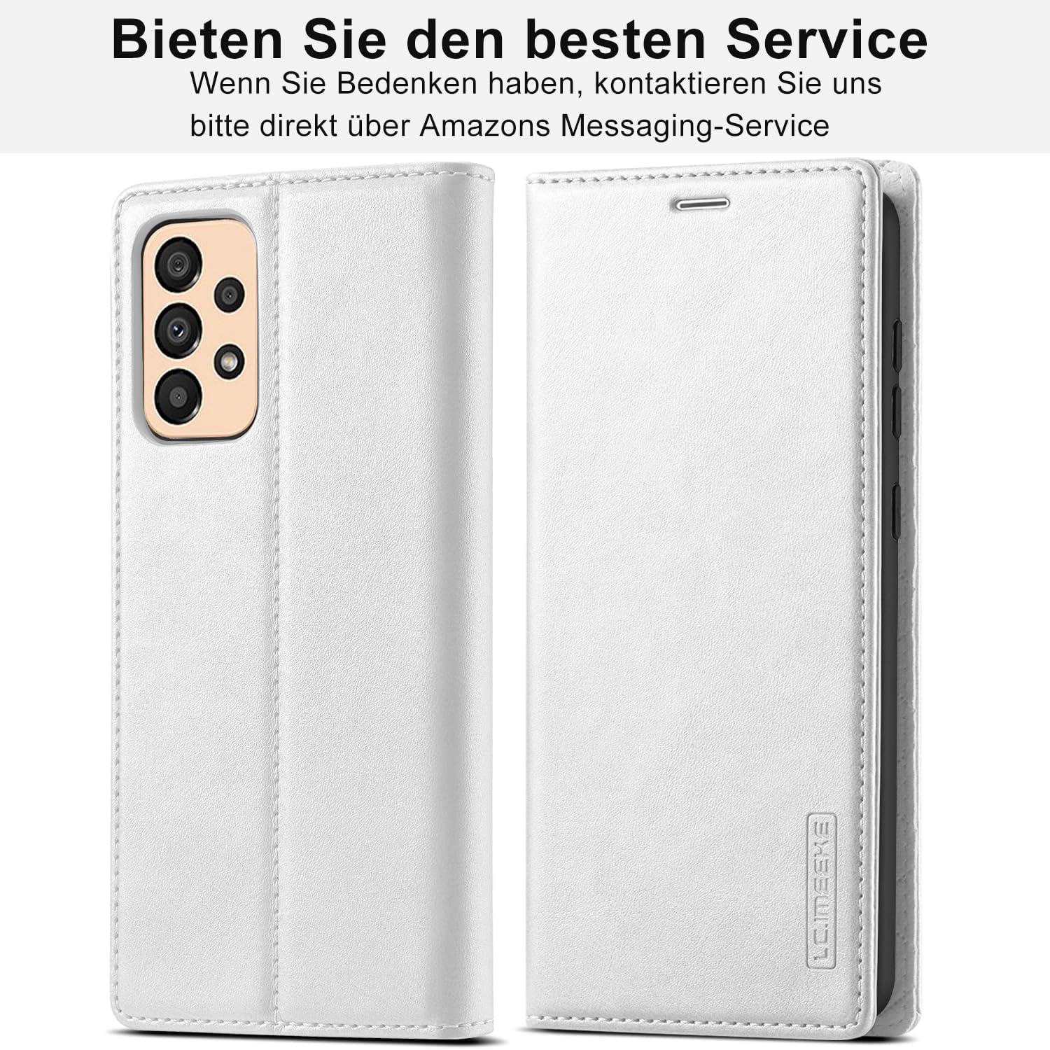 Ailicici Samsung Galaxy A33 5G Hülle Leder Stoßfest Magnetisch Flip Wallet