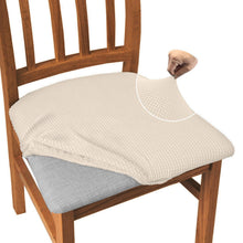 Esszimmerstuhl-Bezüge Set 6, Jacquard, Beige
