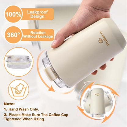 Thermobecher Kaffee to go Becher 13oz auslaufsicher Edelstahl Thermo
