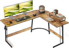 Gaming Tisch Eckschreibtisch 150x120 cm Vintagebraun