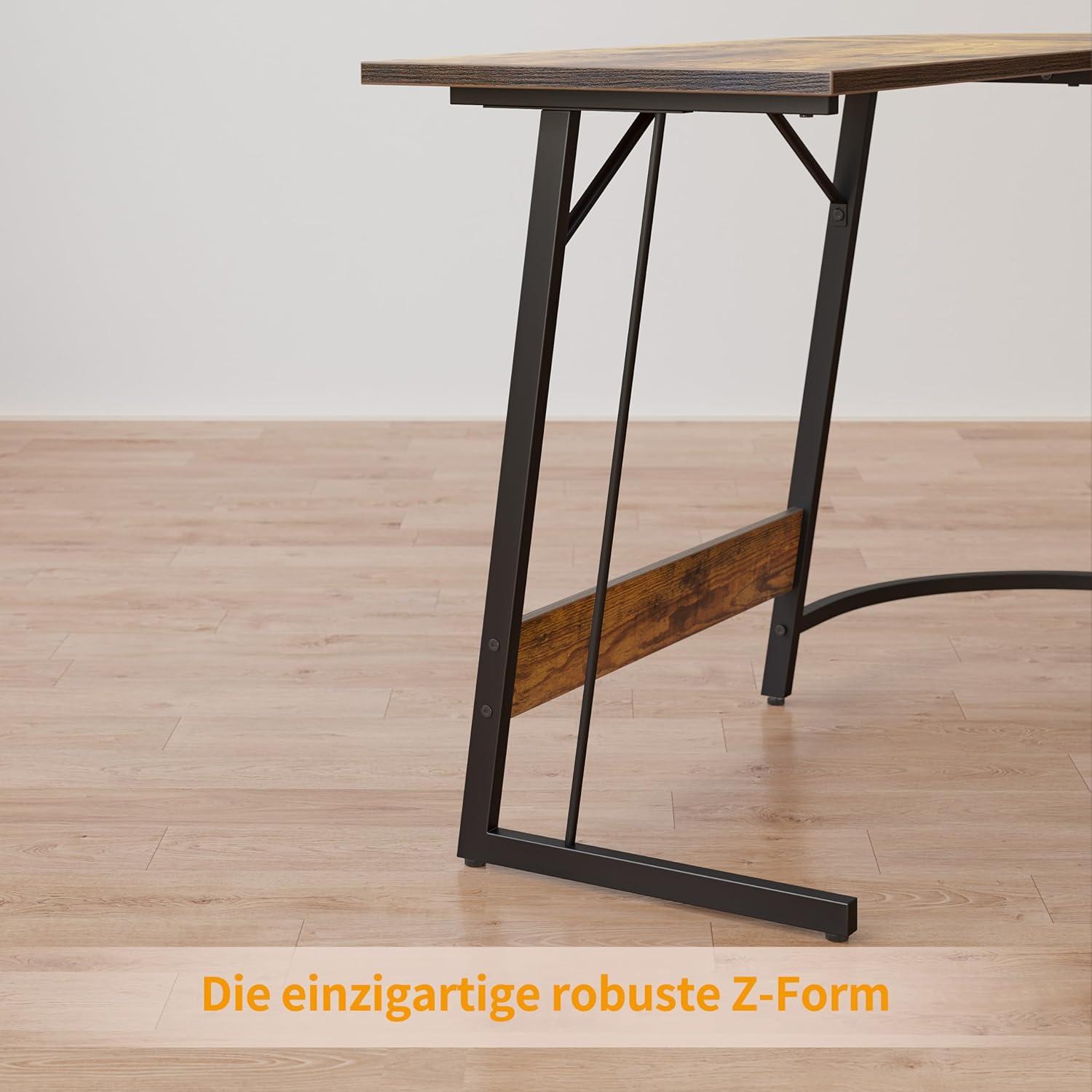Gaming Eckschreibtisch 150 x 120 cm L-Form mit