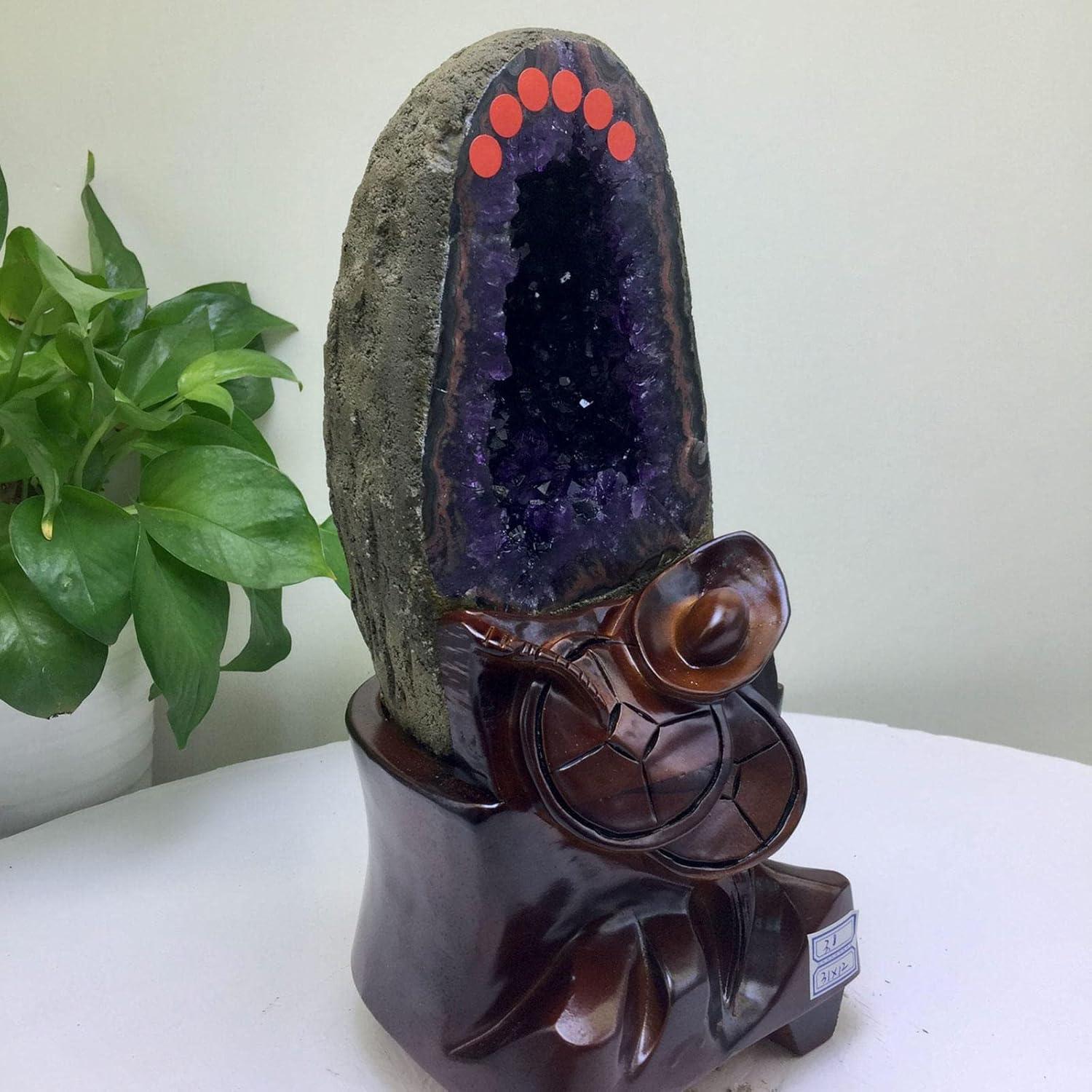 Amethyst-Geode Natürlicher Amethystkristall 8.4 lbs für Heimdekoration