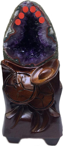Natürlicher Amethyst-Geoden-Cluster für Meditation & Heimdekoration