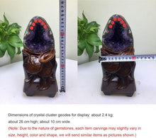Amethyst-Geode Kristallcluster Reiki Chakra Stein 5.3 lbs