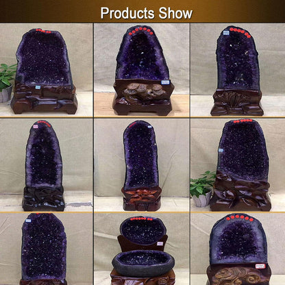 Natürlicher Amethyst-Geode 5.3 lbs - Hochenergetischer Amethystkristall
