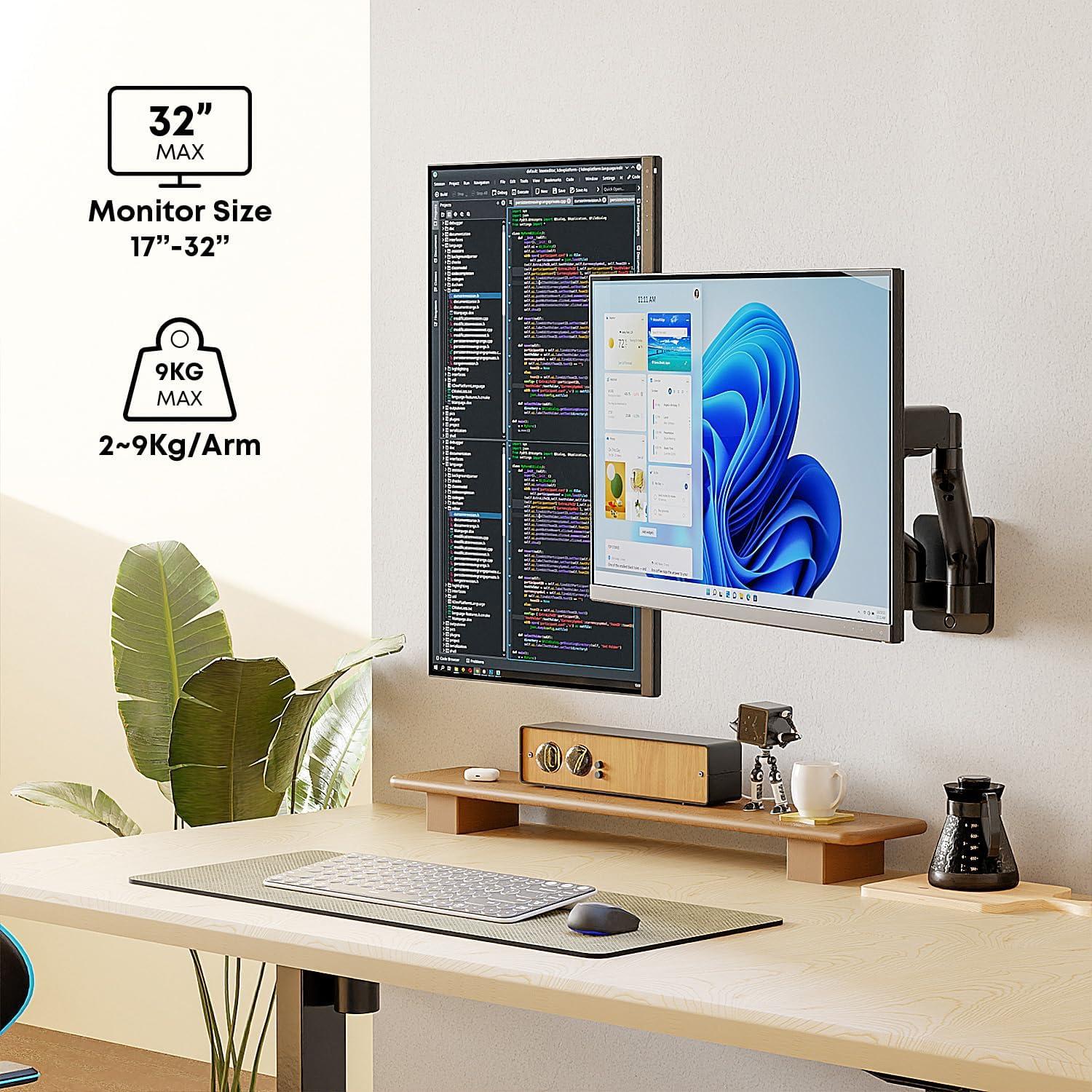Monitor Wandhalterung für 17-32 Zoll Flach Curved