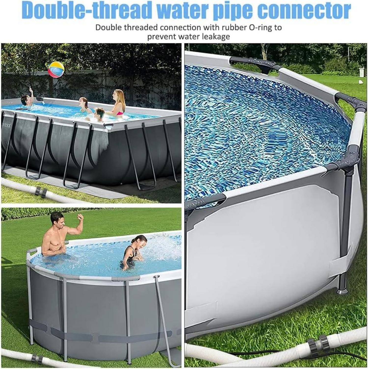 Poolschlauch Verbinder 38mm Pool Schlauchverbinder Anschlussset 38mm