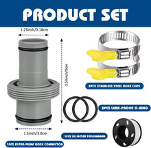 Poolschlauch Verbinder 38mm auf 32mm Schlauchverbinder Set