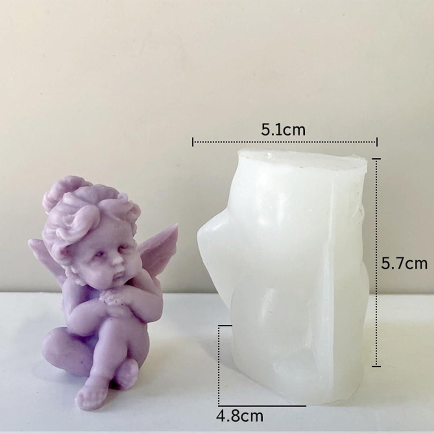 5er Set DIY Engel Silikon Kerzenformen für Kerzen Seife Gießen