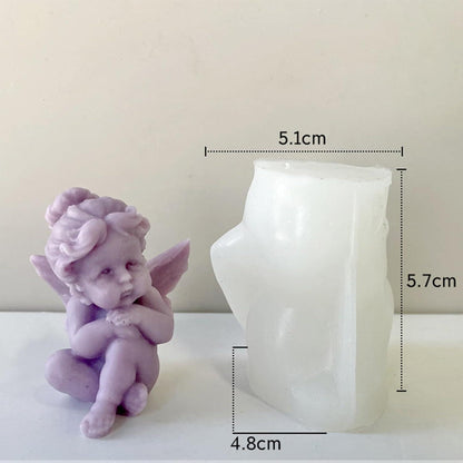 5er Set DIY Engel Silikon Kerzenformen für Kerzen Seife Gießen