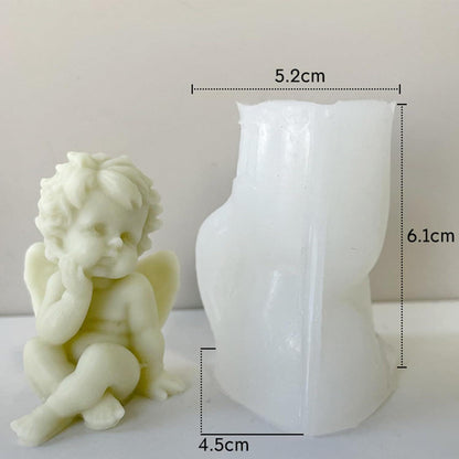 5er Set DIY Engel Silikon Kerzenformen für Kerzen Seife Gießen