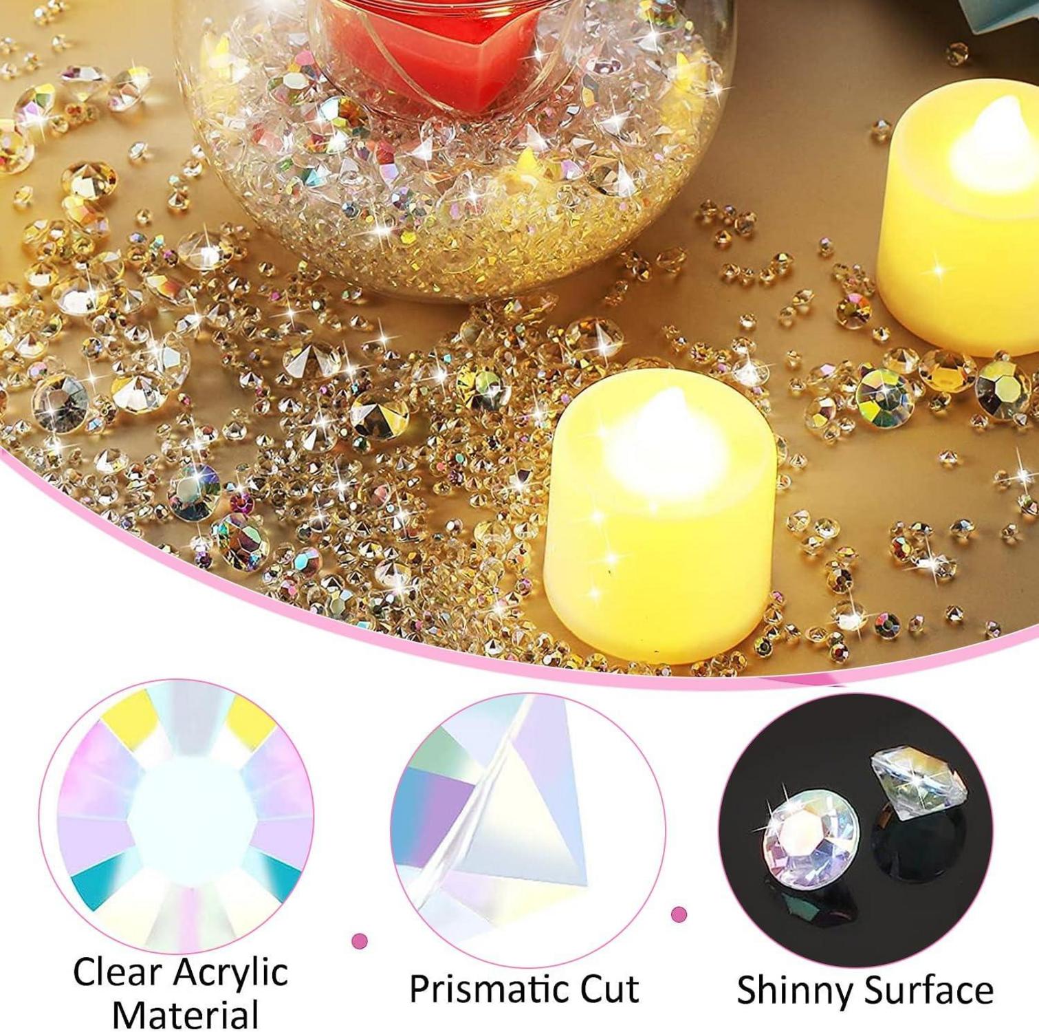Acryl Diamanten Deko Hochzeit Weihnachten Tischdeko Streudeko Vase