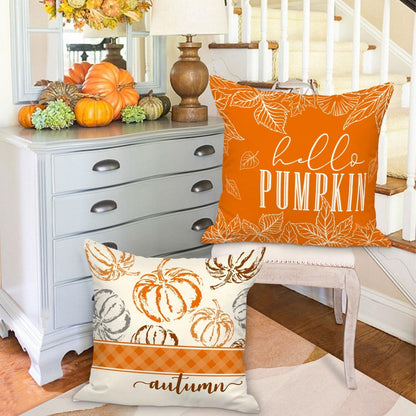 Herbst Kissenbezug Herbstkissen Halloween Dekoration 50x50