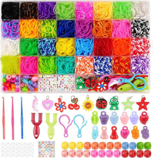 Loom Bänder Set 2500+ Gummibänder Aufbewahrungsbox Geschenk für Kinder