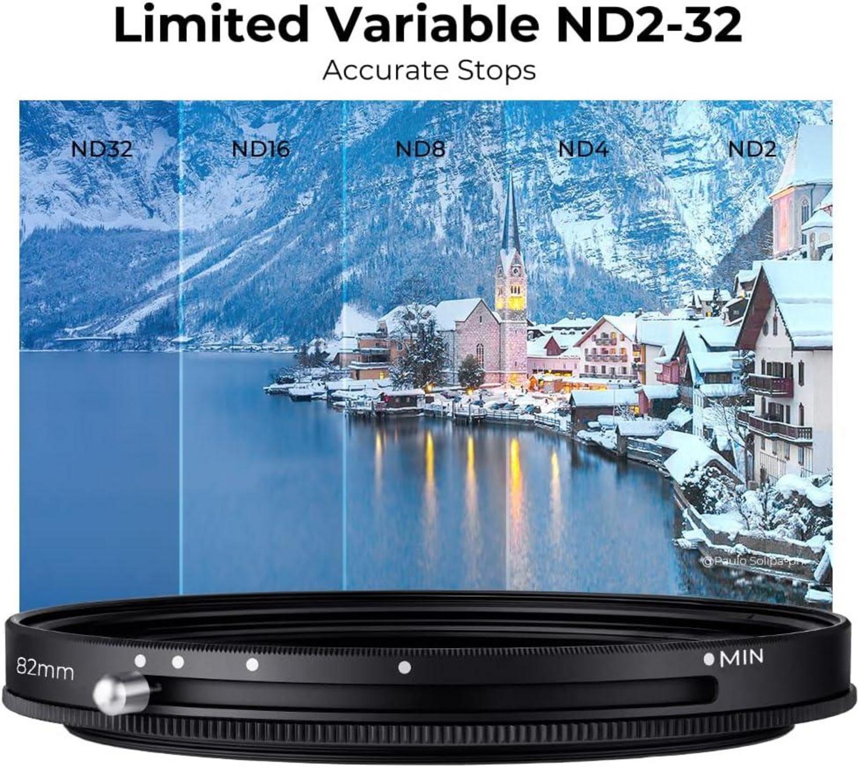 95mm Multifunktionaler ND-Filter - CPL&ND2-ND32 - Graufilter & Polfilter
