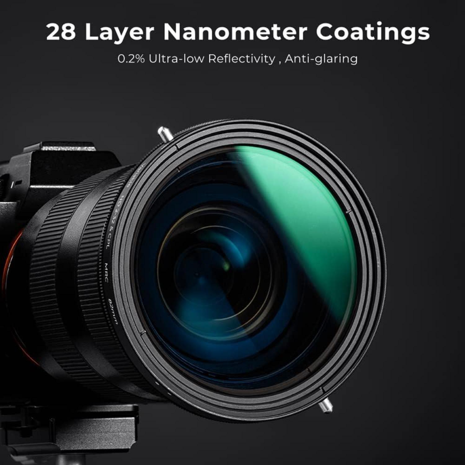 95mm CPL&ND Filter 2-in-1 Multifunktionaler ND Filter für