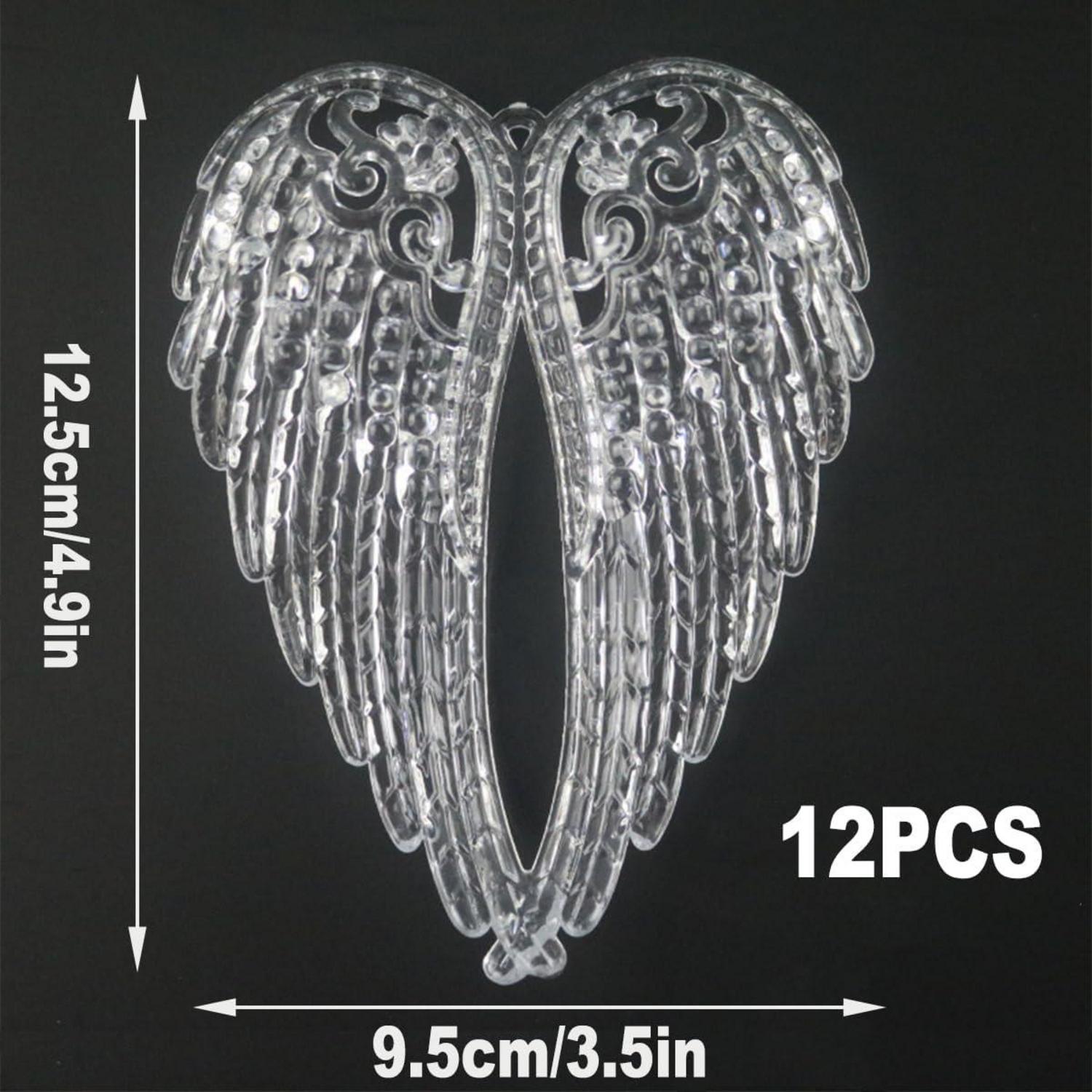 Acryl Engel Weihnachtsbaumschmuck Engelsflügel 12 Stücke
