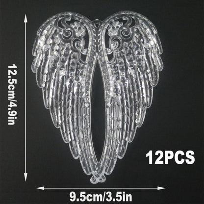 Acryl Engel Weihnachtsbaumschmuck Engelsflügel 12 Stücke