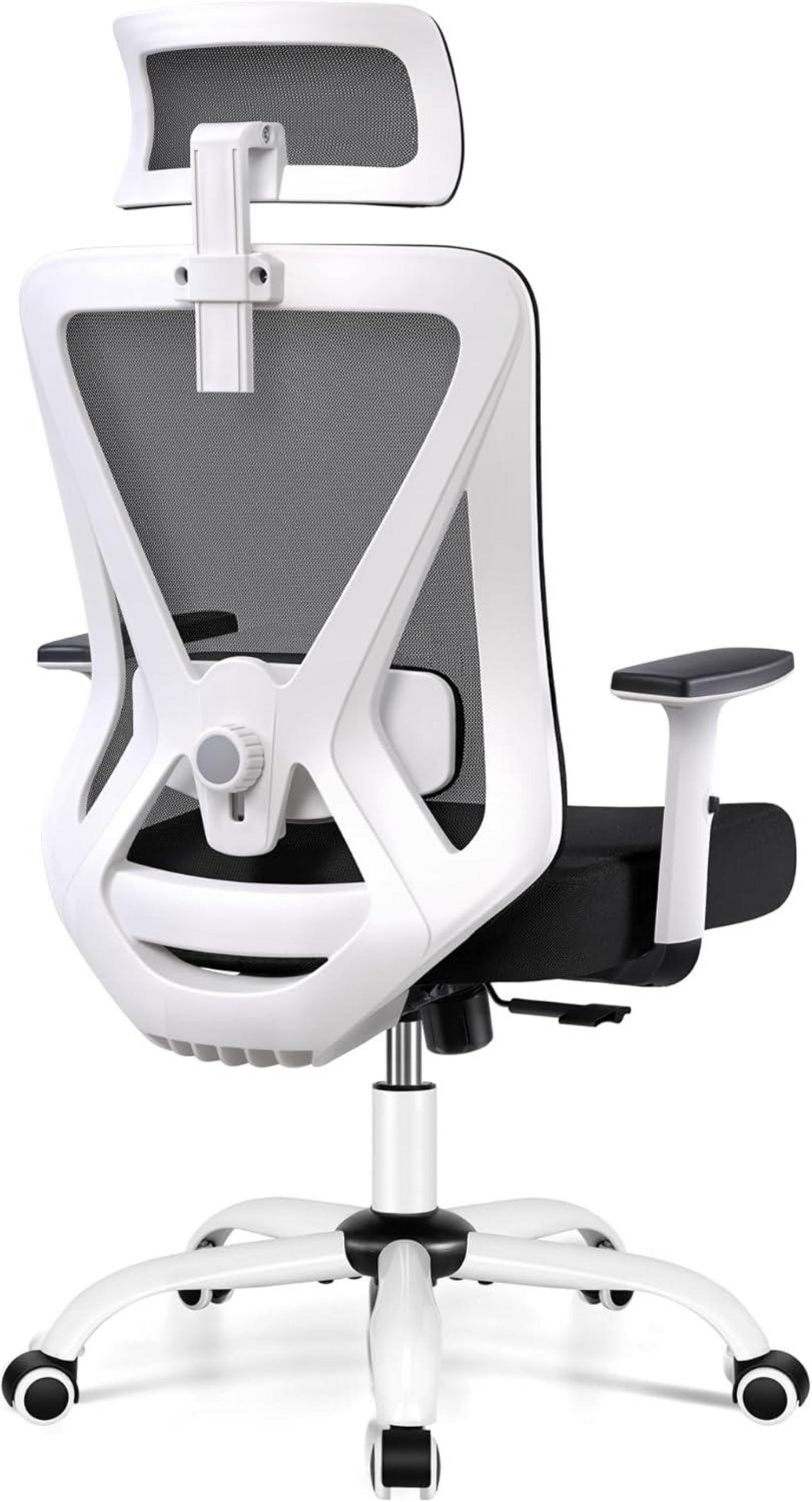 Ergonomischer Bürostuhl mit Verstellbarer Kopfstütze und