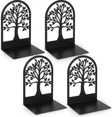 Buchstütze Metall Bookends Book Holder Schwarz 2 Paar 12x12x16,5 cm