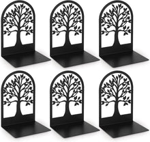 3 Paar Schwarz Metall Buchstütze Bücherhalter Bookends - 12x12x16,5 cm